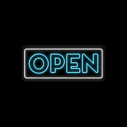 Open Neon Sign