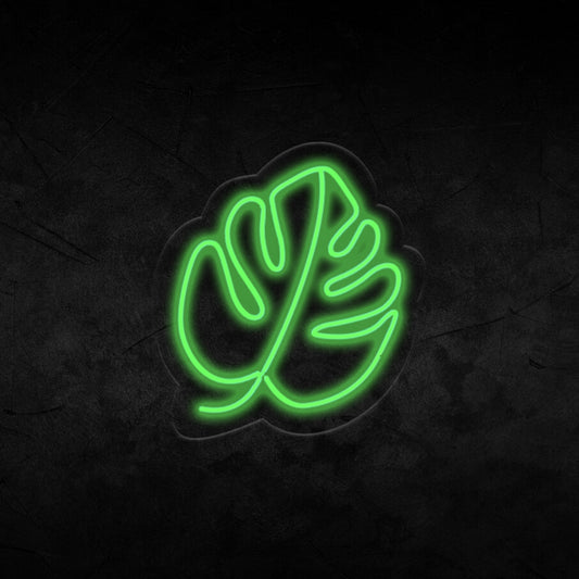 Tropical Leaf Neon Sign