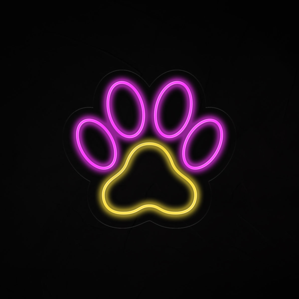 Dog Paw Neon Sign