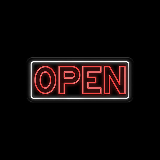 Open Neon Sign