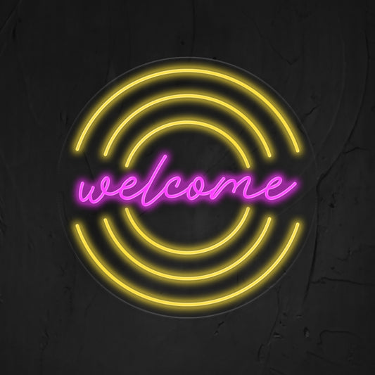 Welcome Neon Sign