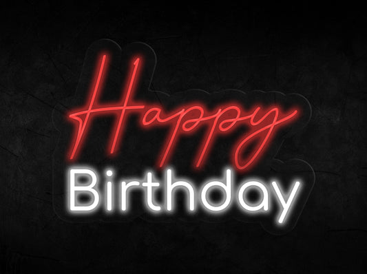 Happy Birthday Neon Sign