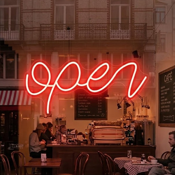 Open Neon Sign