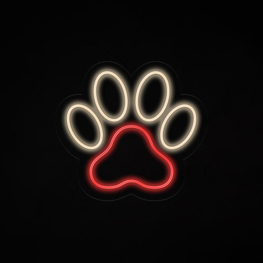 Dog Paw Neon Sign