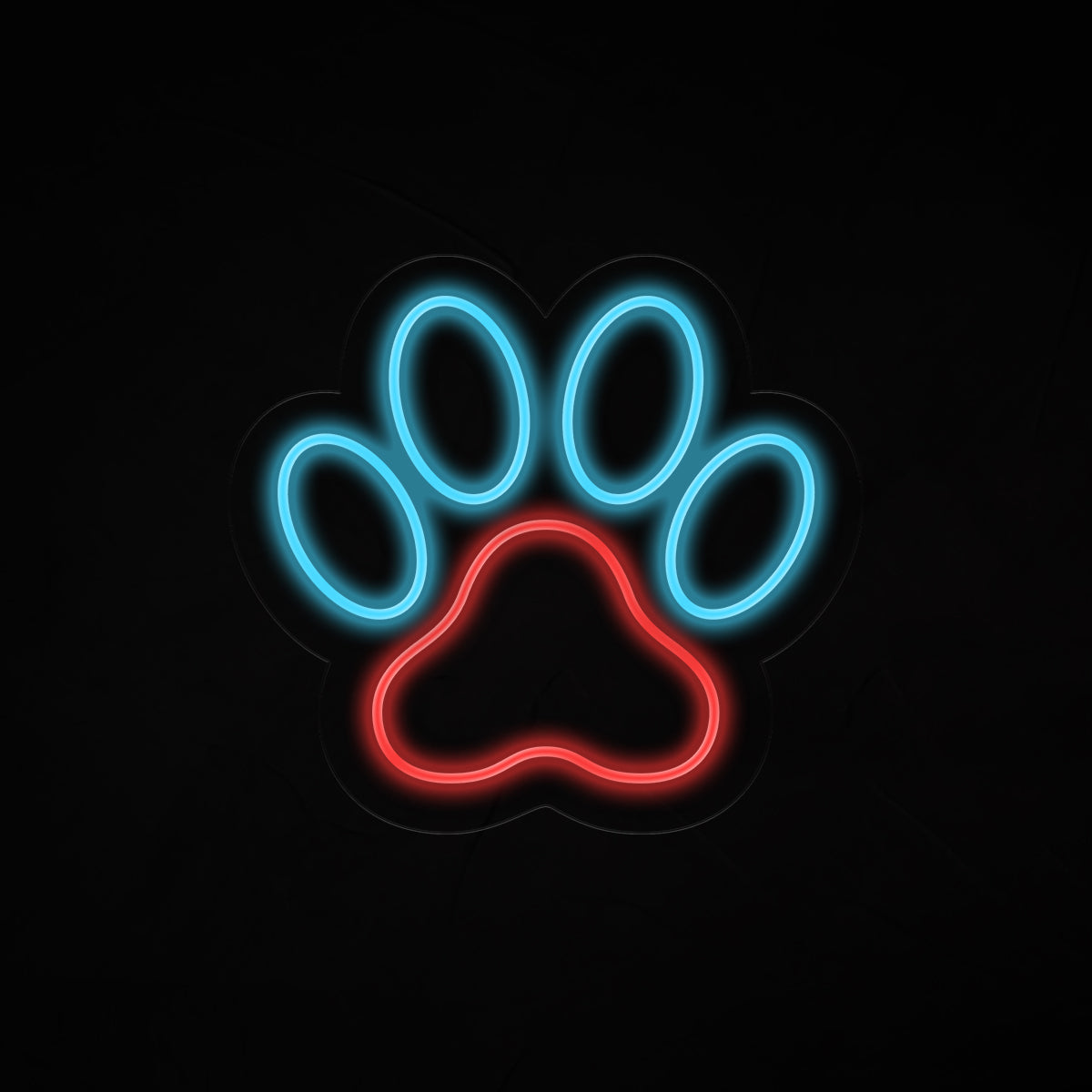 Dog Paw Neon Sign