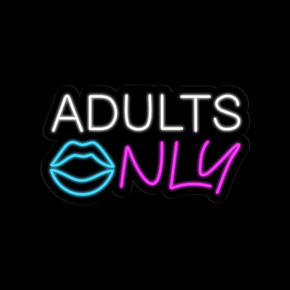 Adults Only Neon Sign