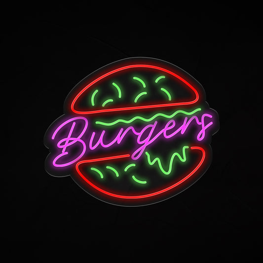 Burgers Neon Sign