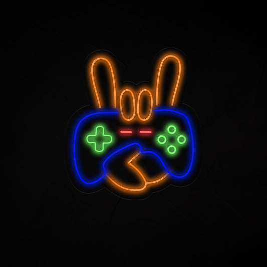 Game Remote Neon Sign