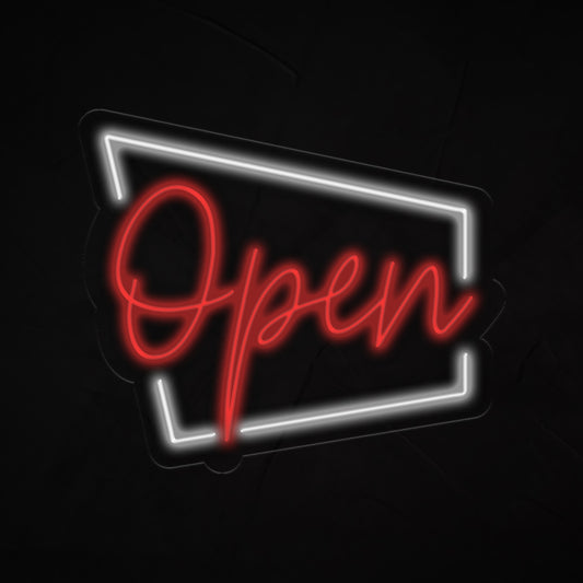 Open Neon Sign