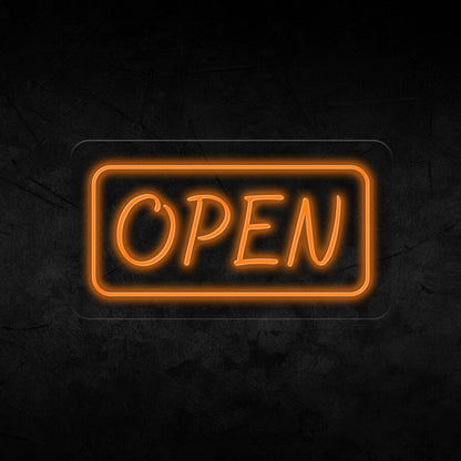 Open Neon Sign