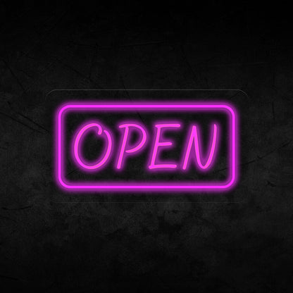 Open Neon Sign