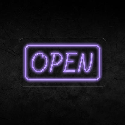 Open Neon Sign