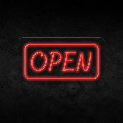 Open Neon Sign