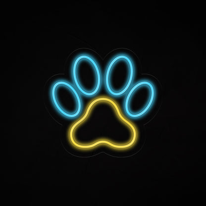 Dog Paw Neon Sign