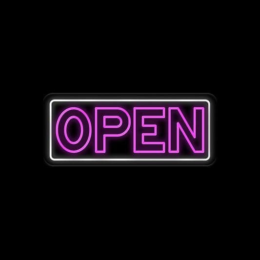 Open Neon Sign