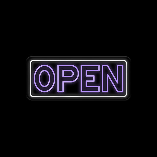 Open Neon Sign