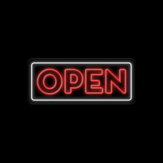 Open Neon Sign