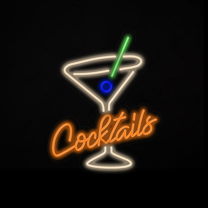 Cocktails Neon Sign