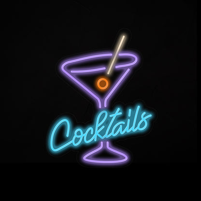 Cocktails Neon Sign