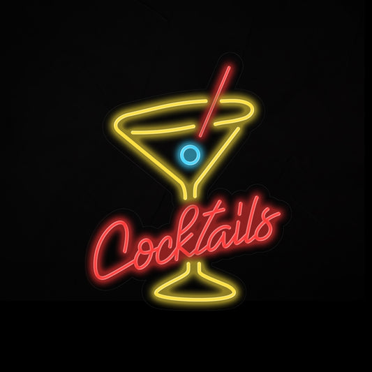 Cocktails Neon Sign