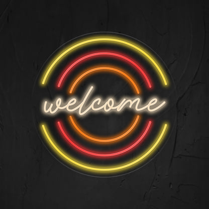Welcome Neon Sign