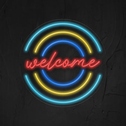 Welcome Neon Sign