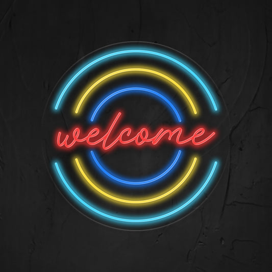 Welcome Neon Sign