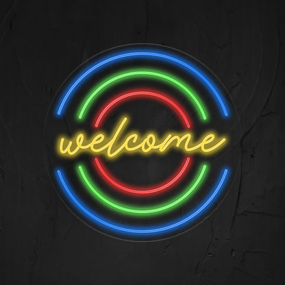 Welcome Neon Sign