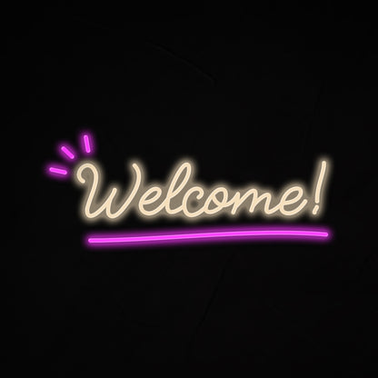 Welcome Neon Sign