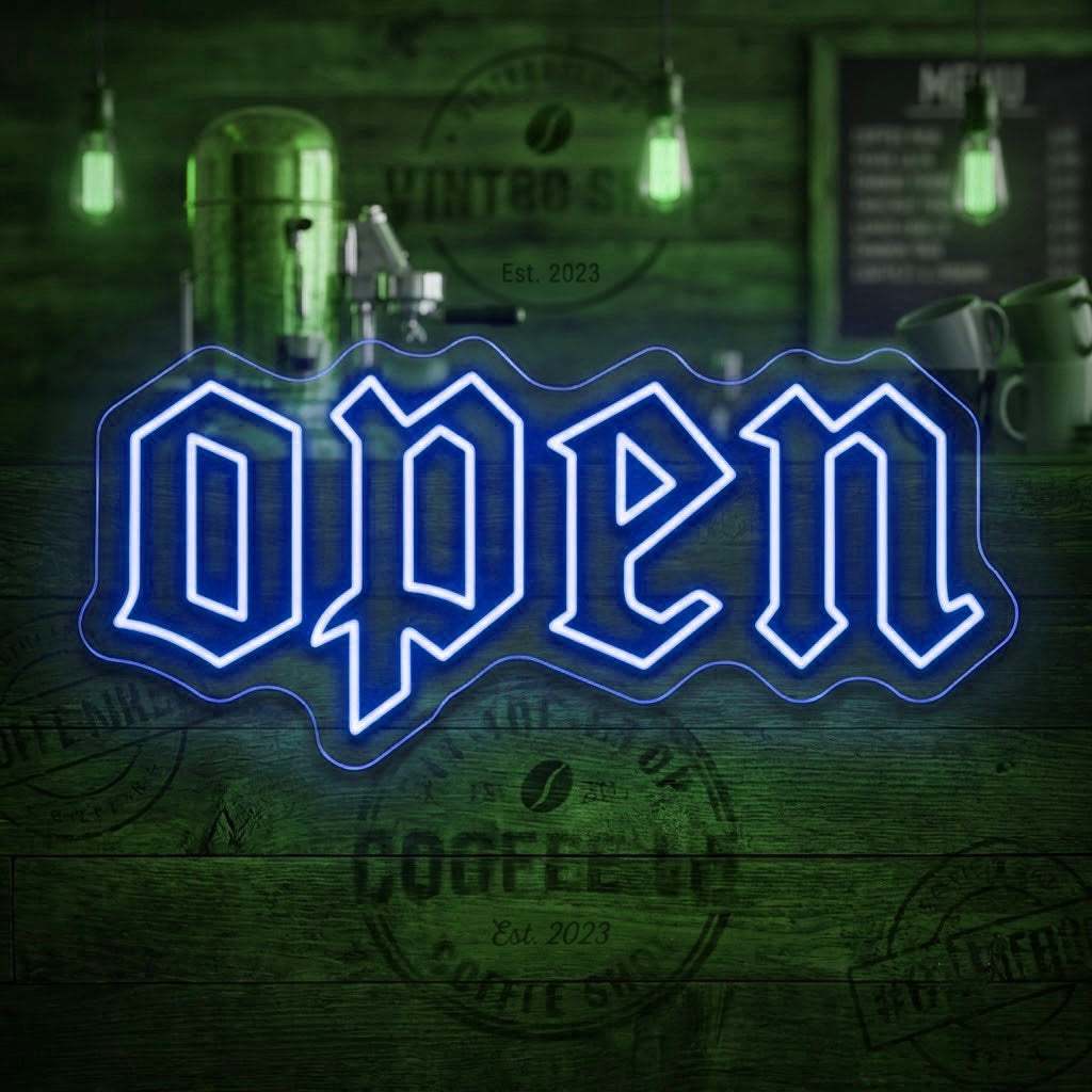 Open Neon Sign