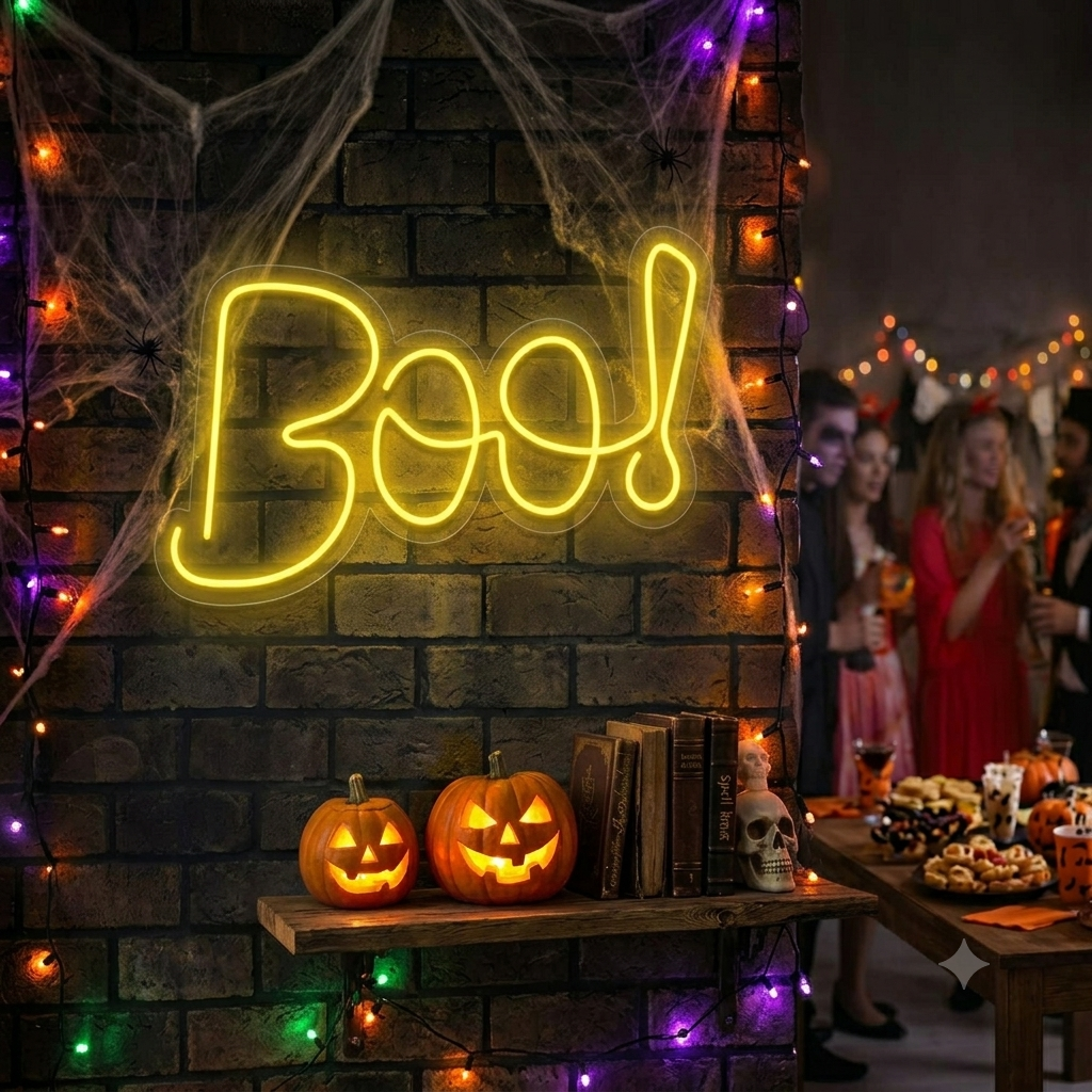Halloween Boo! Neon