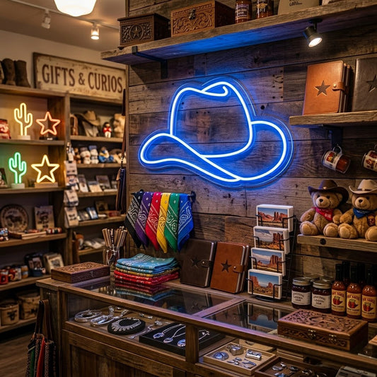 Cowboy Cap Neon Sign