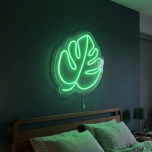 Tropical Leaf Neon Sign