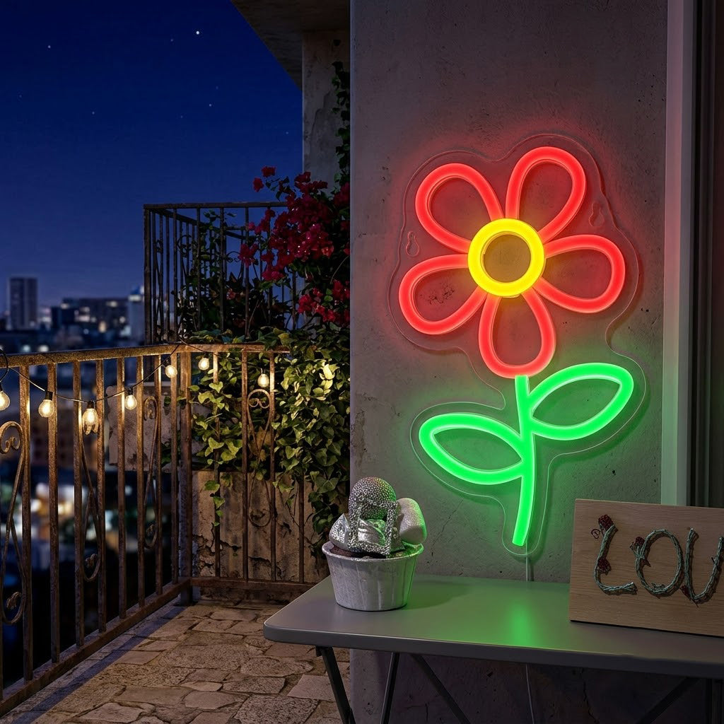 Flower Neon Sign
