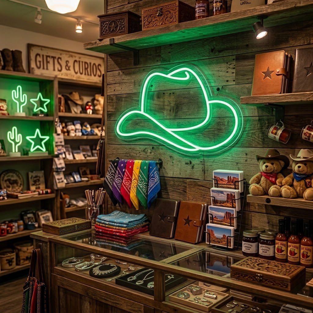 Cowboy Cap Neon Sign