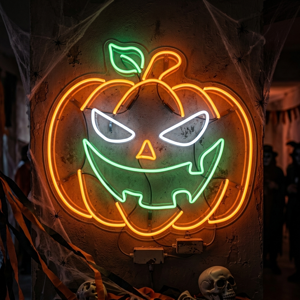 Halloween Pumpkin Neon