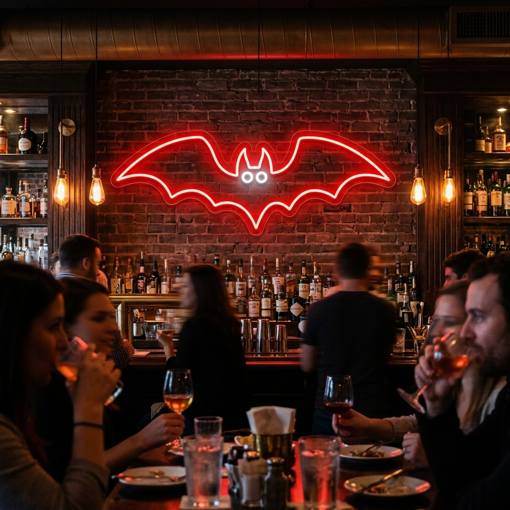 Halloween Bat Neon