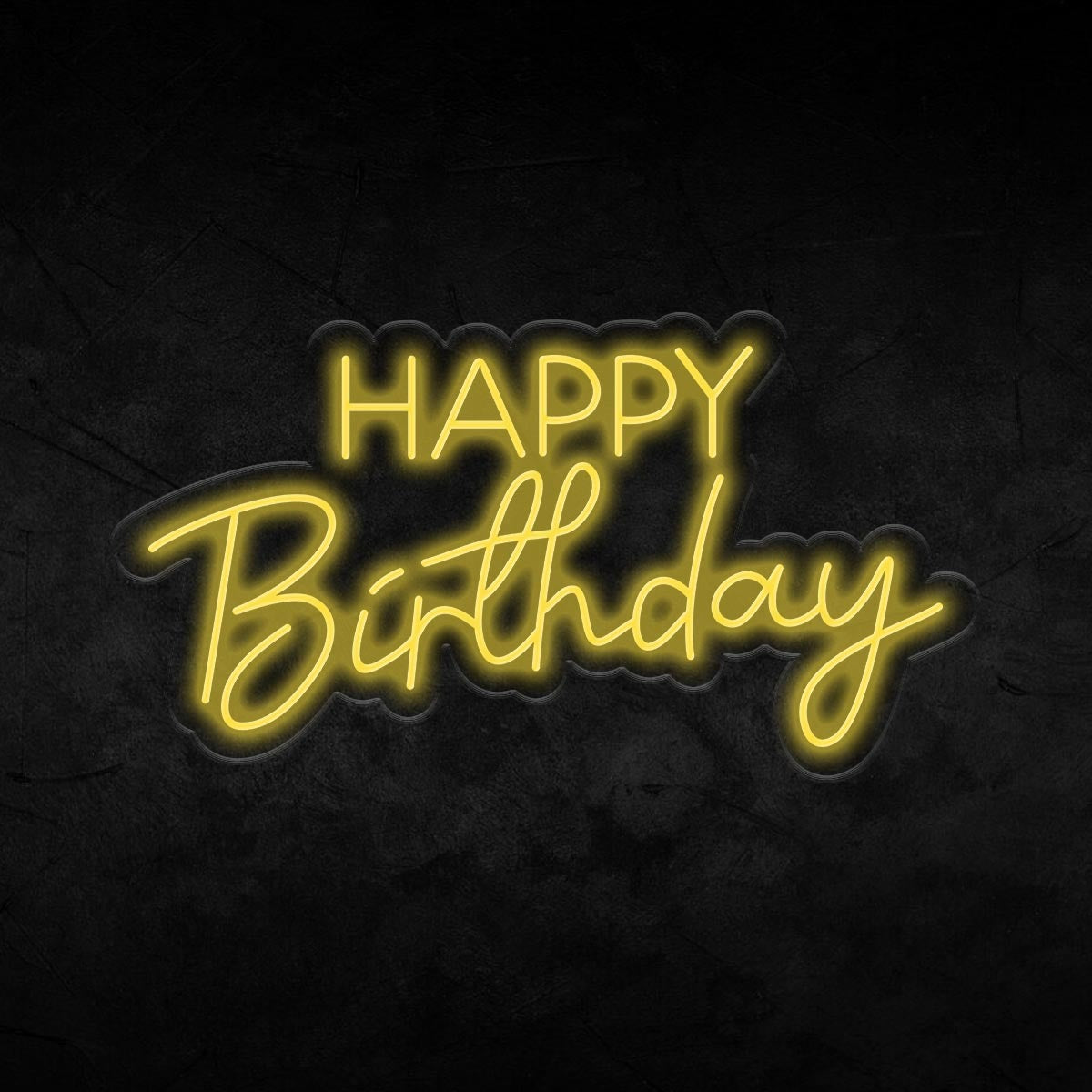 Happy Birthday Neon Sign