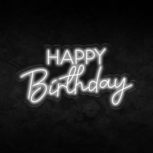 Happy Birthday Neon Sign