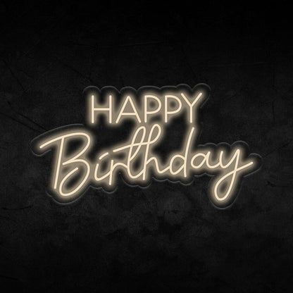 Happy Birthday Neon Sign