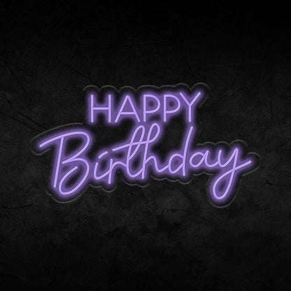 Happy Birthday Neon Sign