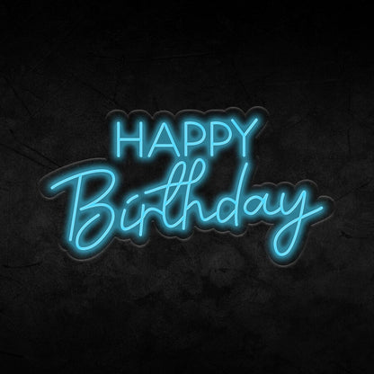 Happy Birthday Neon Sign