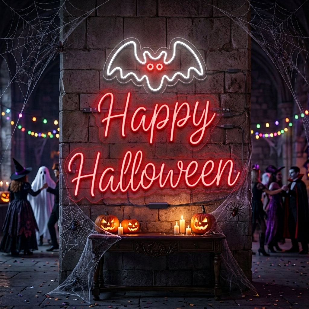 Happy Halloween with Bat