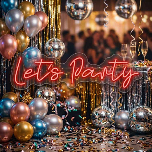 Lets Party Neon Sign