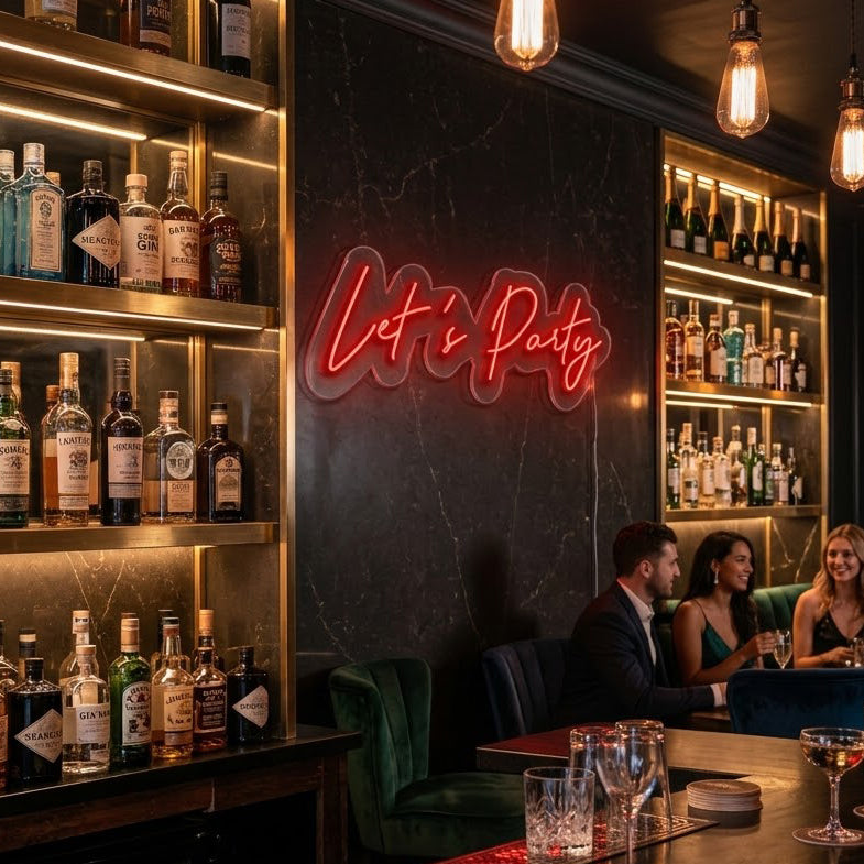 Let's Party Neon Sign