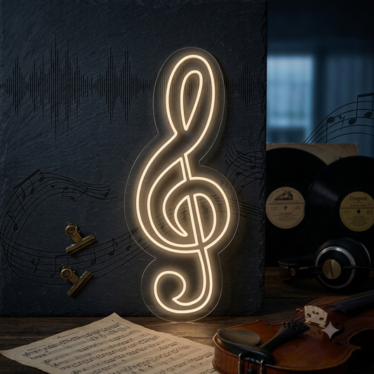 Music Note Neon Sign