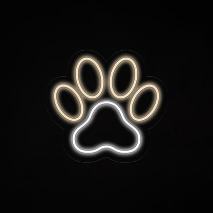 Dog Paw Neon Sign