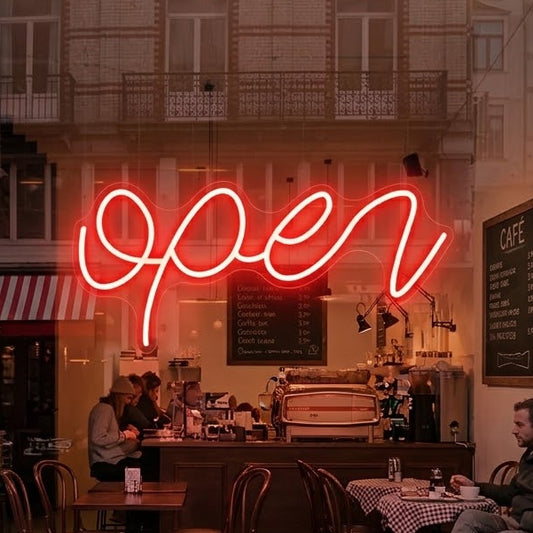 Open Neon Sign
