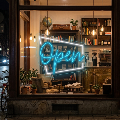 Open Neon Sign