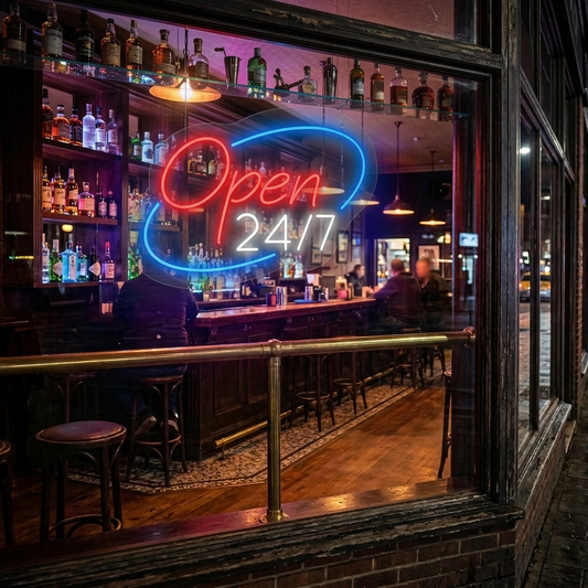 Open 24 / 7 Neon Sign